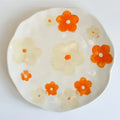 Hand-painted Flower Pattern Coffee Mug Set with Saucers by Axyaa