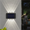 Axyaa Solar LED Courtyard Lights - Outdoor Waterproof Garden Wall Lamp