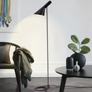 Axyaa LED Floor Lamp White Black Circle Base Minimalist Fashion for Home or Office