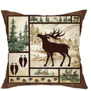 Wildlife Bears & Deer Pillow Covers by Axyaa - Sofa, Bedroom, Car Cushion Cover