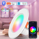 Axyaa Smart LED Downlight: 10W/15W, RGBCW, Bluetooth, Dimmable, Smart Life APP Control
