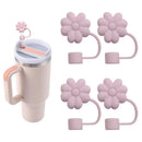 Axyaa Silicone Flower Straw Cover for Stanley Cup 30&40Oz Tumblers