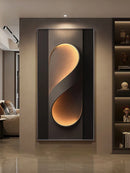 Axyaa Crystal Porcelain LED Wall Mural Lights for Porch Foyer Living Room Decor