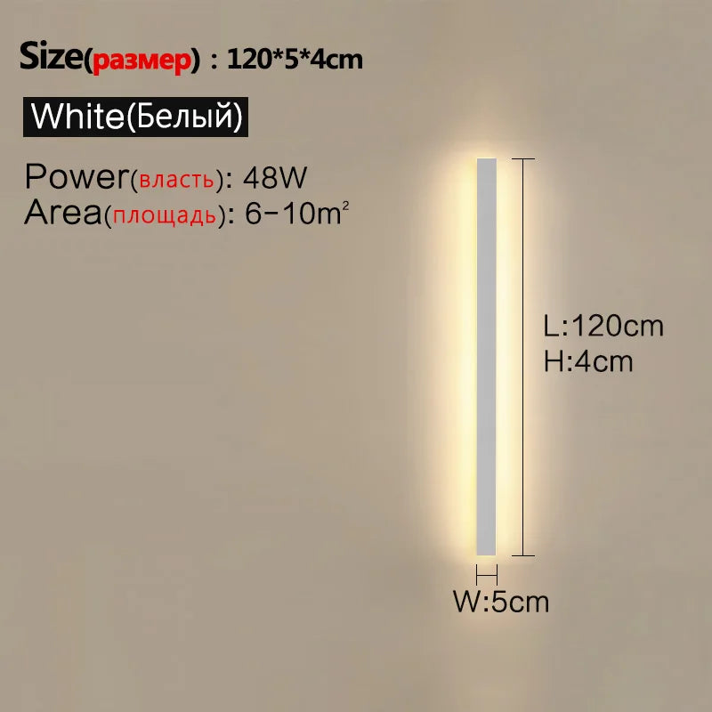 Axyaa Waterproof Outdoor Wall Light Garden LED Modern Nordic Living Room TV Background IP65 Wall Washer