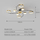 Axyaa Nordic LED Ceiling Chandelier for Modern Home Decor