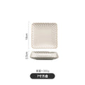 Axyaa Nordic White Ceramic Tableware Set - Dinner Plates, Bowls, Steak Dish, Salad Bowl