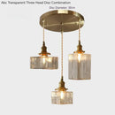 Axyaa Vintage Brass Glass Pendant Lamp for Bedroom and Dining Room