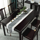 Axyaa Chinese Style Luxury Jacquard Table Runner with Tassel for Home Decor