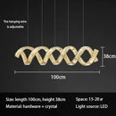 Axyaa LED Chandelier: Modern Luxe Pendant for Home, Office, or Dining Room