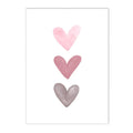 Pink Heart Cloud Custom Name Canvas Print by Axyaa - Nursery Wall Art for Girls