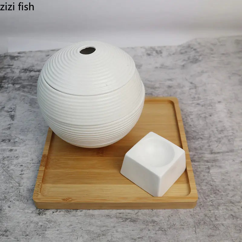Axya 4-Layer Ceramic Serving Plate Set for Dinner, Dessert, Snacks, Sashimi, Sushi