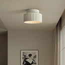 Axyaa White Bedroom Decorative Ceiling Lamp, Japanese Style Cream Apartment Décor