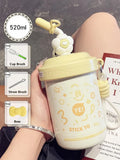 Axyaa Stainless Steel Vacuum Tumbler with Straw - Insulated Portable Coffee Cup