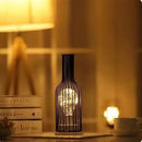 Axyaa Rattan Twine Table Lamp with Wooden Base for Home Decor
