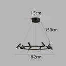 Axyaa Modern LED Pendant Chandeliers for Home, Living Room & Dining Room Lighting