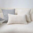 Axyaa Stripe Corduroy Cushion Cover 30x50cm - Simple Nordic Style Pillowcase