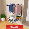 Axyaa Kitchen Dishcloth Holder Drying Hanger with Drain Pan - Sink Rack