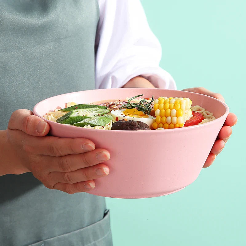 Axyaa Wheat Straw Dining Set: Bowls, Plates & Utensils