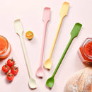 Axyaa Silicone Scraper Spoon Set: Double-Ended Spatula for Jam & Cosmetic Bottles