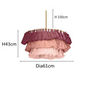 Axyaa Fela Tassel Chandelier Bohemian Pendant Lamp - Creative Hanging Light