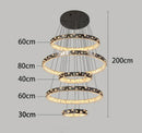Axyaa LED Chandelier for Modern Dining Room - Indoor Ceiling Lighting