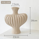 Axyaa Retro Ceramic Vase: Stylish Home Decor Sculpture for Flowers and Dried Arrangements