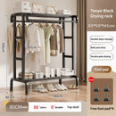 Axyaa Floor-to-Ceiling Coat Rack with Drying Hanger for Bedroom and Balcony