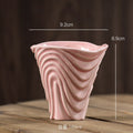 Axyaa Retro Ceramic Pleated Mug for Coffee and Milk Drinking