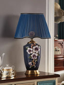 Axyaa Modern Ceramics Table Lamp LED Brass Desk Light - Luxury Home Decor