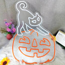 Axyaa Halloween Pumpkin LED Neon Lights for Wall Decor, Party, Bedroom, Stores