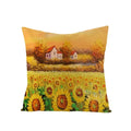 Axyaa Maple Leaf Sunflower Pillowcase for Living Room Bedroom Decor, 45*45cm