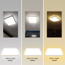 Axyaa Square LED Ceiling Lamp: Modern Kitchen Chandelier Fixture