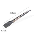 Axyaa Silicone Non-Stick Food Clips: Hollow Drain Oil BBQ Tongs for Home Kitchen Buffet.