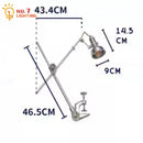 Axyaa Vintage Aluminum Swing Arm Table Lamp LED E14 Retro Desk Light