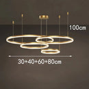 Axyaa Modern Pendant Chandelier for Dining Room Ceiling, LED Indoor Decorative Lighting