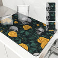 Axyaa Absorbent Anti-slip Coffee Dish Mat | Quick Dry Draining Pad for Kitchen/Bathroom