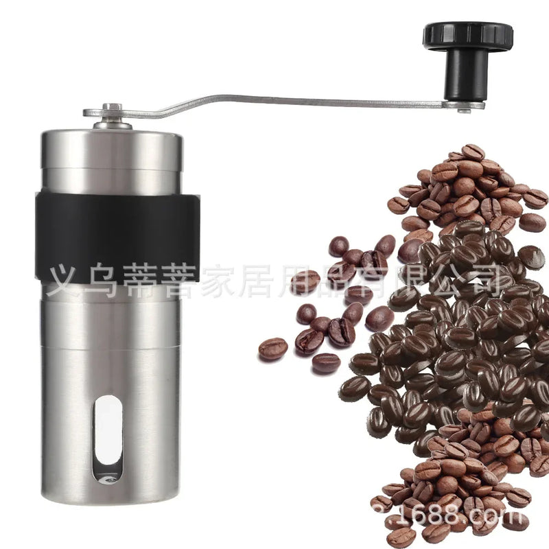 Axya Stainless Steel Mini Coffee Grinder Handmade Bean Burr Mill
