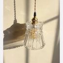 Axyaa Modern Glass Pendant Light: Bedroom Cafe Hanging Lamp Chandeliers