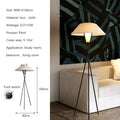 Axyaa Nordic Wind Fabric Floor Lamp with LED Light for Living Room and Bedroom