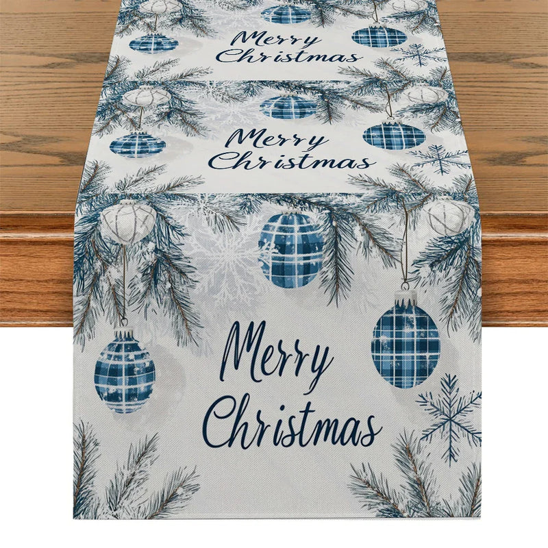 Festive Fir Snowflake Table Runner for Axyaa - Farmhouse & Wedding Decor