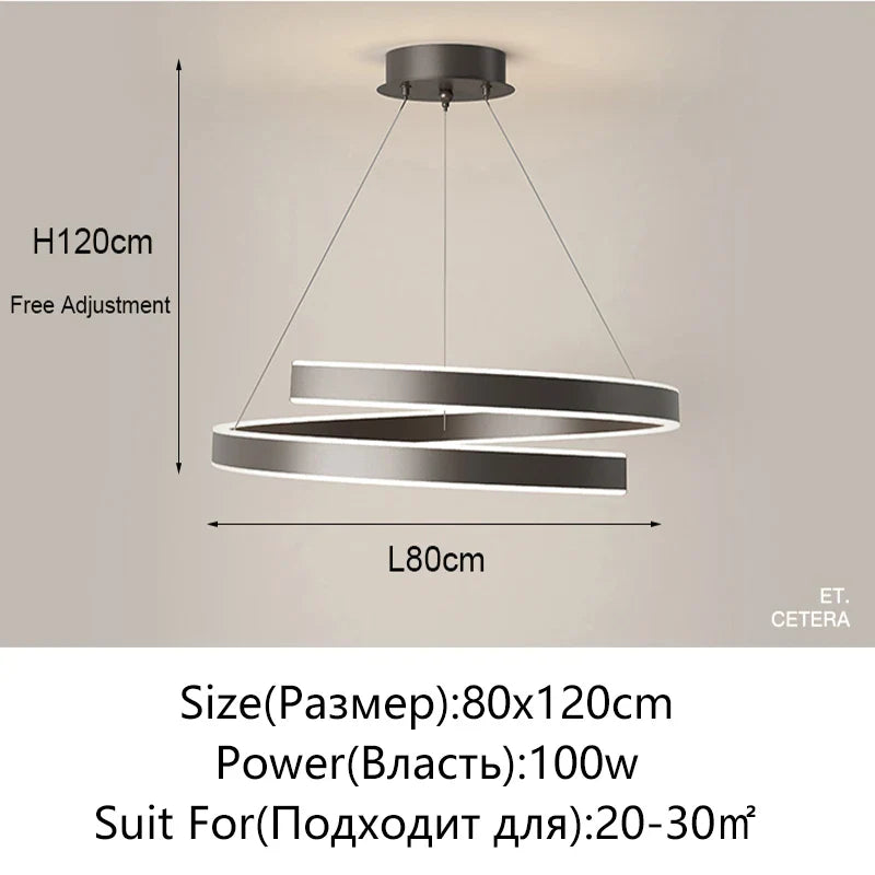 Axyaa Simple Black/White Chandelier for Living, Dining, & Kitchen Lighting