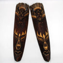 Axyaa Thai Wooden Wall Art Carving for Creative Living Room Decor & Entryway Ornament.