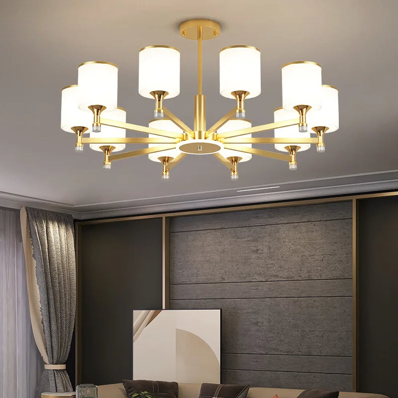 Axyaa Classical Trichromatic Chandelier for Home Lighting