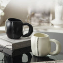 Axyaa Irregular Ceramic Coffee Cup Large Capacity for Home and Office