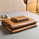 Axyaa Bamboo Cooling Mat & Pillowcase Set, Ice Silk Bed Sheet, Non-Slip Cool Pad