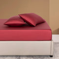 Axyaa Bamboo Fitted Sheet & Pillowcase Set, Adjustable Mattress Covers, Luxury Bedding