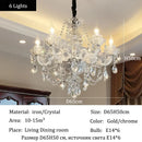 Axyaa Luxury Crystal Pendant Light for Living Room Dining Bedroom