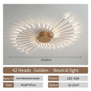 Axyaa Fan-shaped LED Ceiling Lamp: Modern Nordic Design for Stylish Indoor Lighting