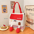 Axyaa Lunch Box Storage Bag: Insulated Hand-Held Office Bento Bag with Large Capacity