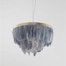 Axyaa Nordic Feather Pendant Chandelier for Home Decor Lighting